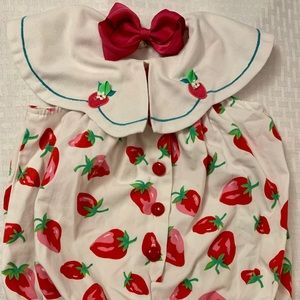 Vintage Romper: Strawberries!